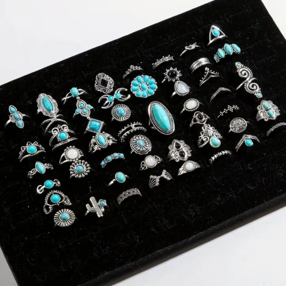 Lot of 50pcs Boho Style Ring Set - Picture 1 of 6